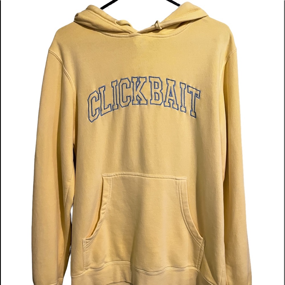 Clickbait David Dobrik yellow hoodie